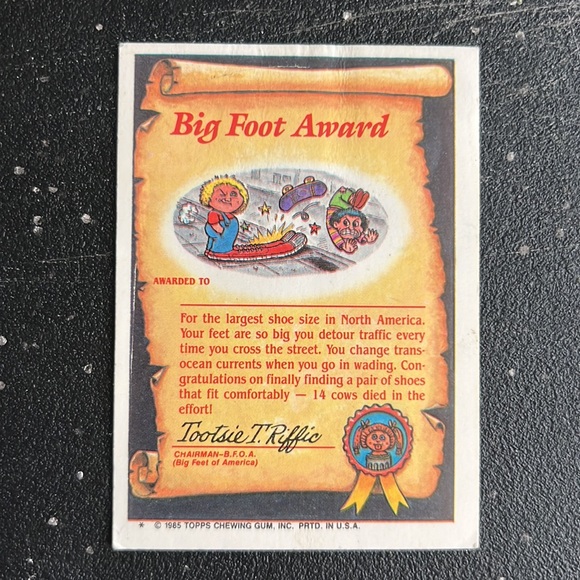 GARBAGE PAIL KIDS. SPACY STACY 63a. 1985 - Picture 2 of 6